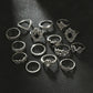 Ring Sets Damen verschiedene Größen bylotrend