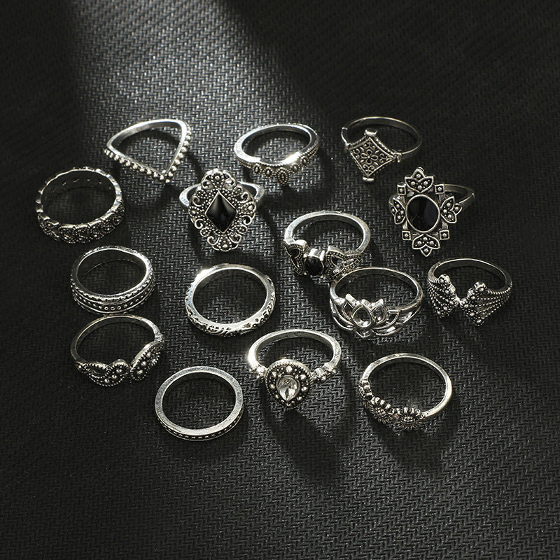 Ring Sets Damen verschiedene Größen bylotrend