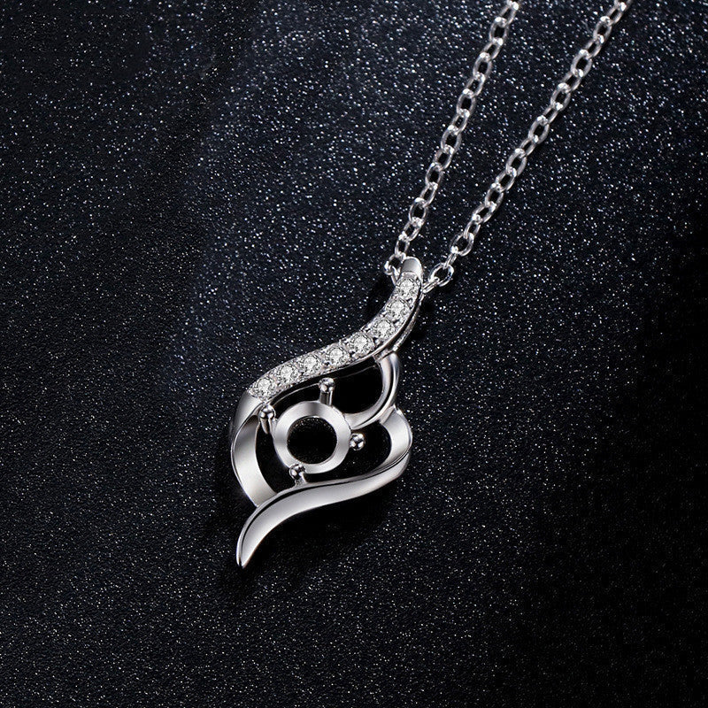 Silber 925 Sterling Damen Halskette bylotrend