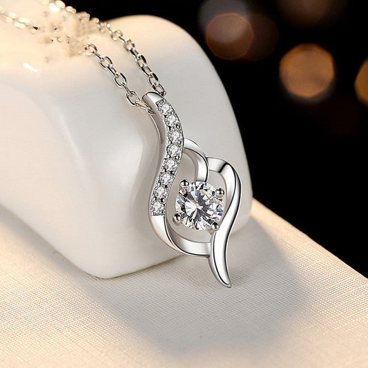 Silber 925 Sterling Damen Halskette bylotrend