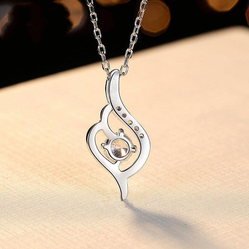 Silber 925 Sterling Damen Halskette bylotrend