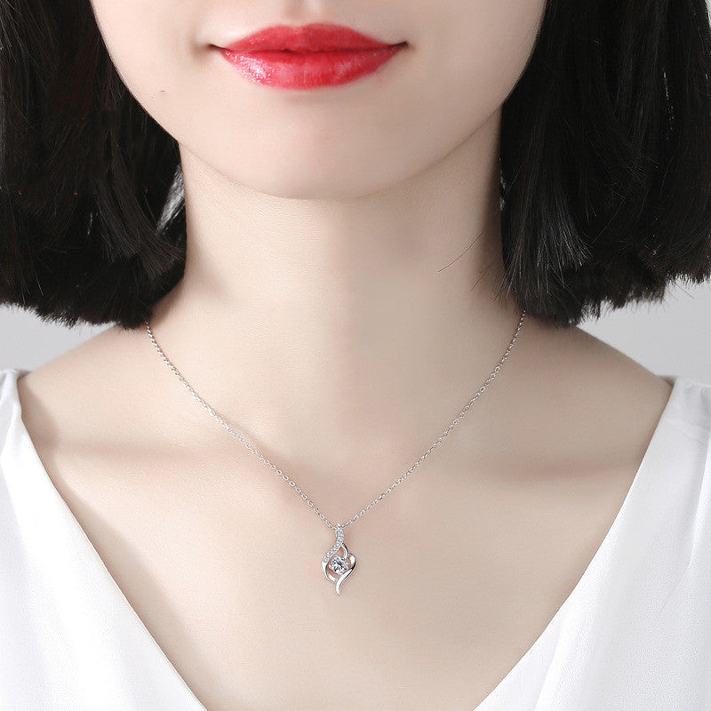 Silber 925 Sterling Damen Halskette bylotrend
