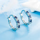 Silberne Ohrringe Mit Blauem Stein bylotrend