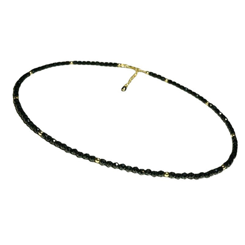 Spinell Damenmode Halskette mit Schlüsselbeinkette bylotrend