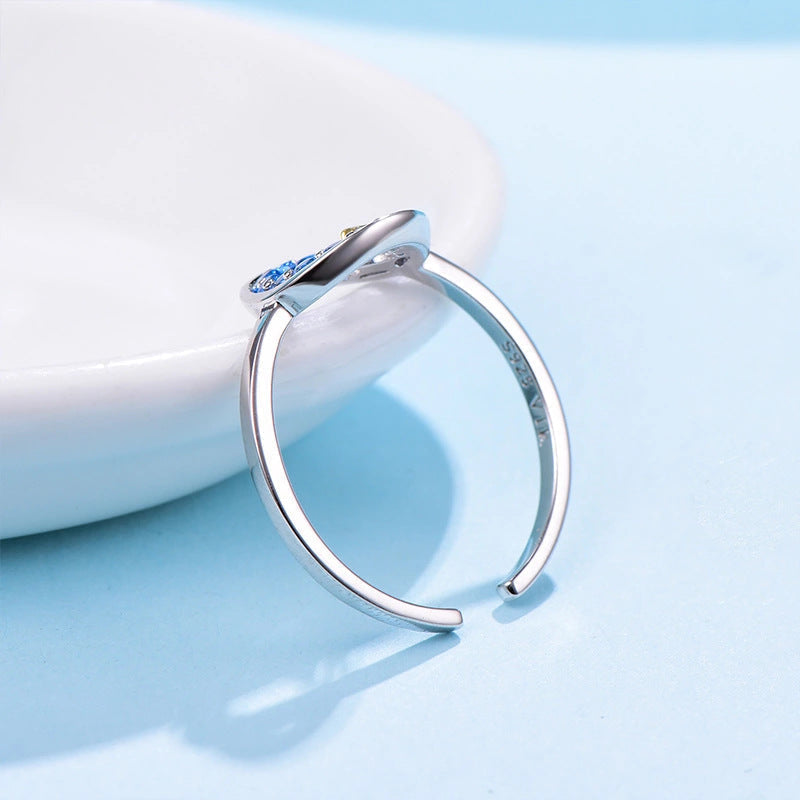 Stern-Ring aus 925er Sterlingsilber für Damen bylotrend