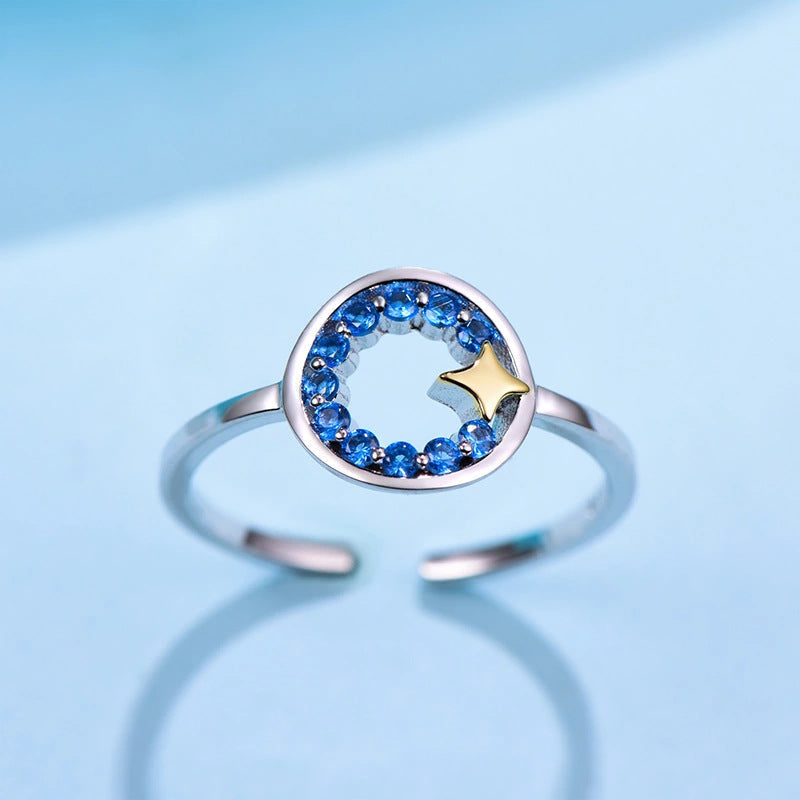 Stern-Ring aus 925er Sterlingsilber für Damen bylotrend