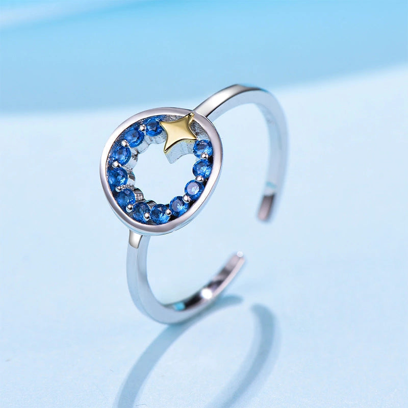 Stern-Ring aus 925er Sterlingsilber für Damen bylotrend