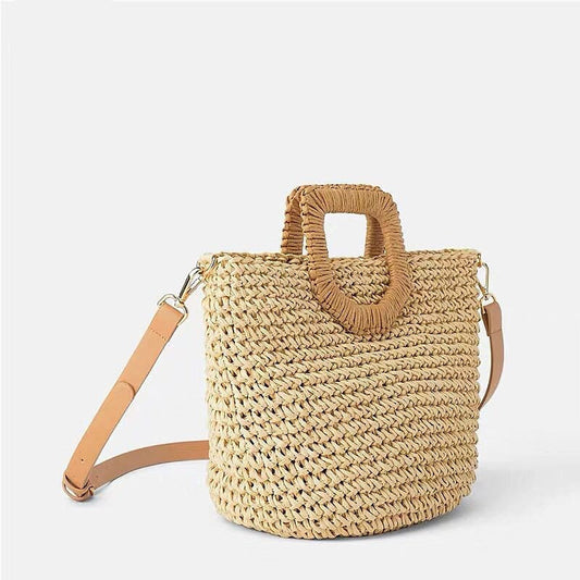 Strandtasche mit Holzgriff bylotrend
