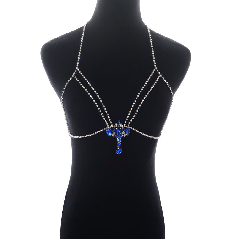Strass-Halter-Kristall-Körperkette bylotrend