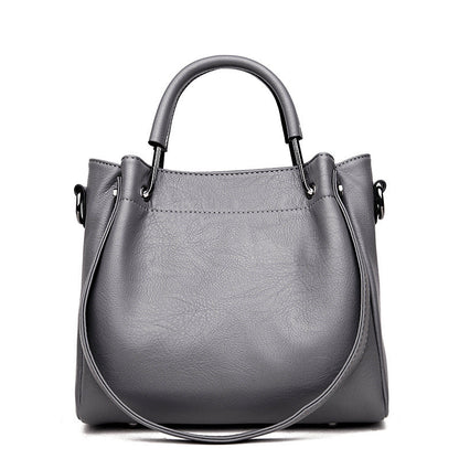 Taschen Handtaschen Koreanische Mode Damentaschen Weiches Leder Retro Bucket Bag Handtasche bylotrend