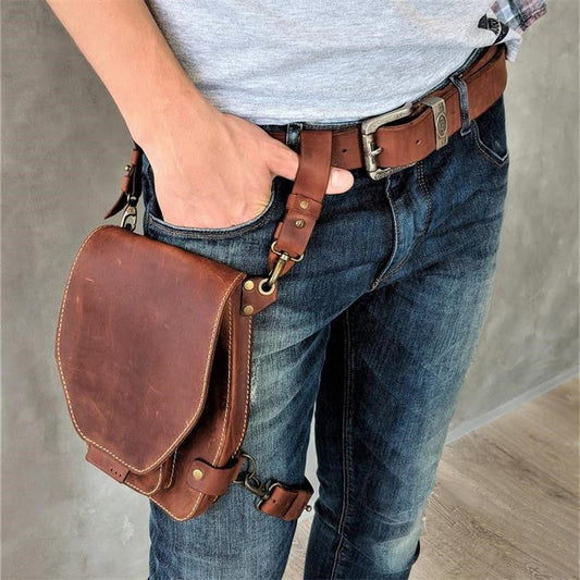 Vintage Ledertasche Geldbörse Gürteltasche bylotrend