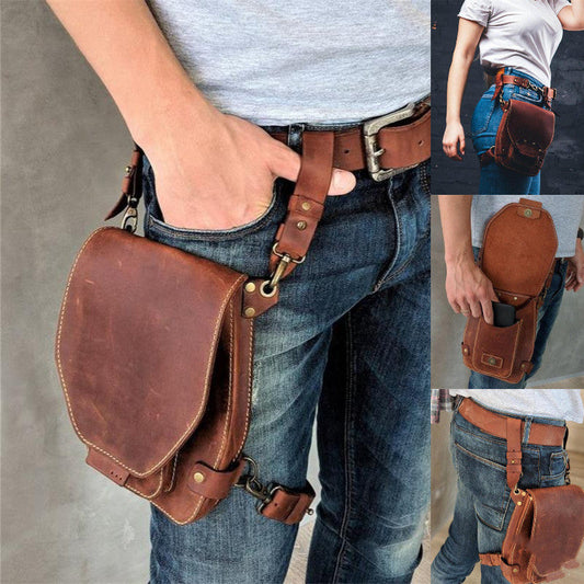 Vintage Ledertasche Geldbörse Gürteltasche bylotrend