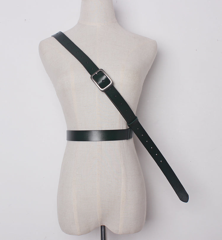 Wildleder Gürtel Schwarz Damen bylotrend