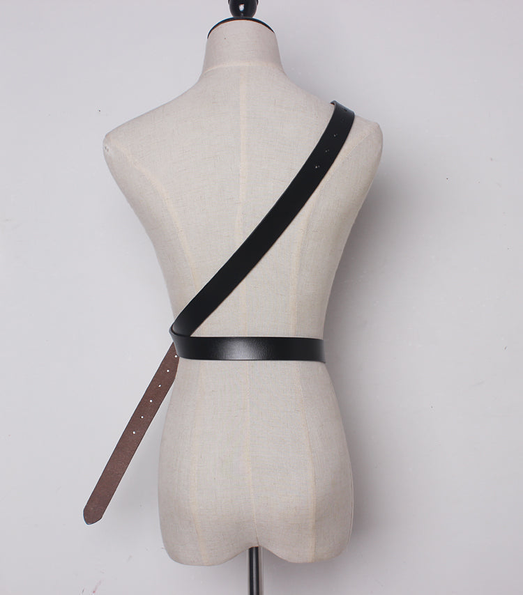 Wildleder Gürtel Schwarz Damen bylotrend