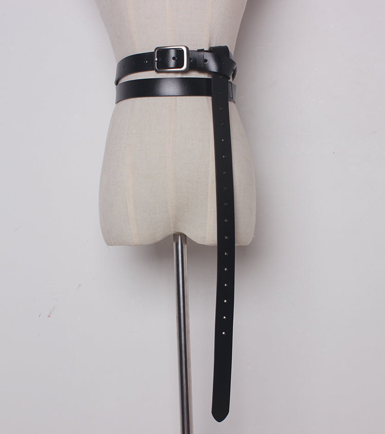 Wildleder Gürtel Schwarz Damen bylotrend